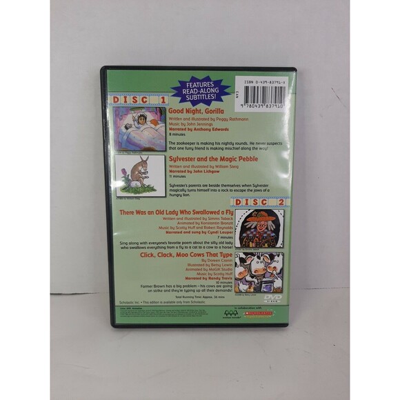 Scholastic Story Time Collection 4 Stories Movie Set Read-Along Subtitles - Picture 3 of 7